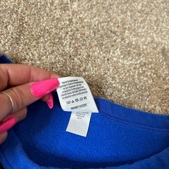 Victoria's Secret PINK Florida Gators sweatshirt Mesh V-Neck Blue/Orange Boxy XS - Picture 4 of 9